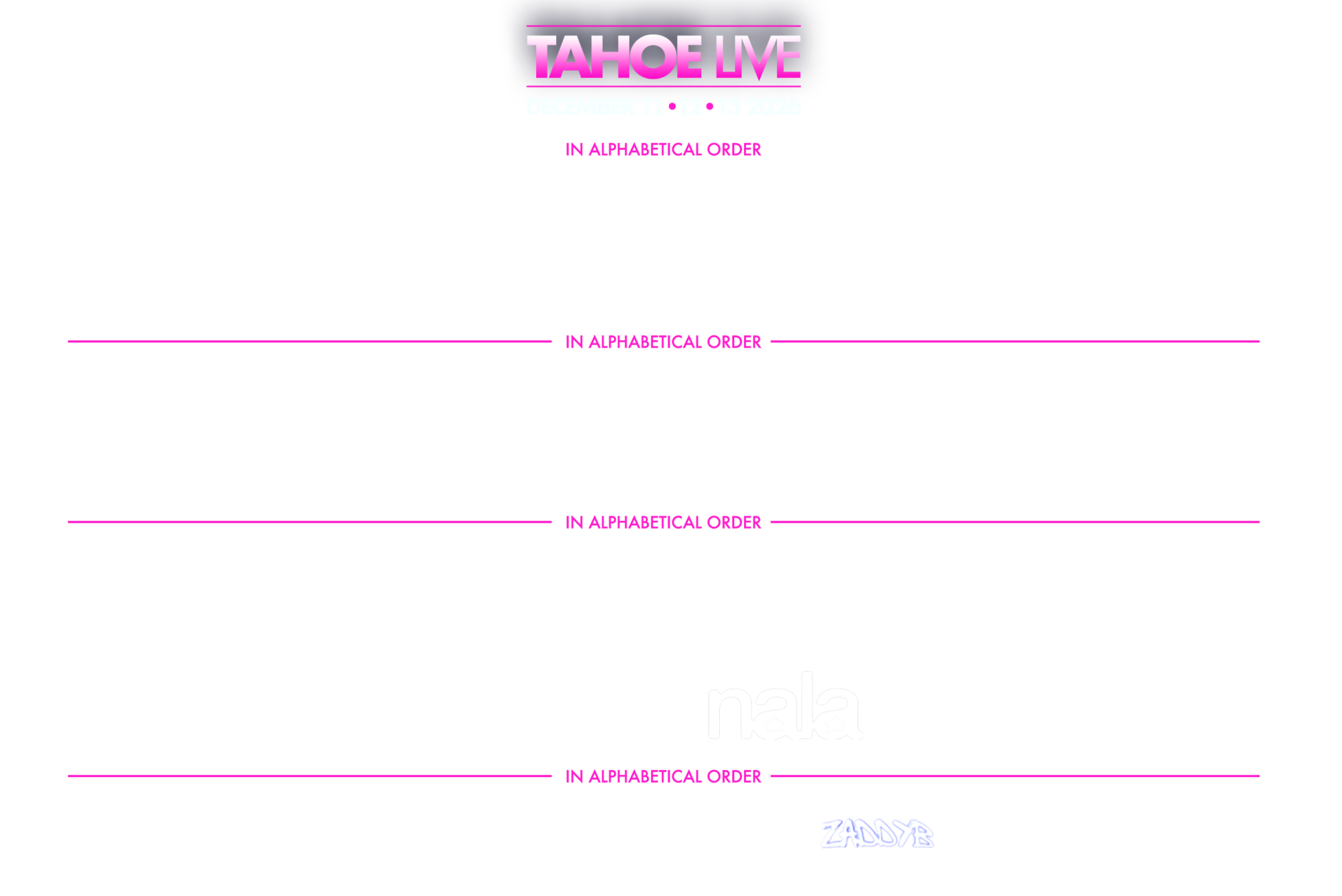 Tahoe Live flyer